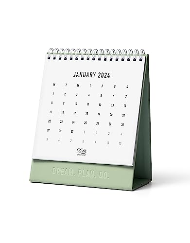 Letts of London Conscious Desk Calendar Sage 2024 von Letts