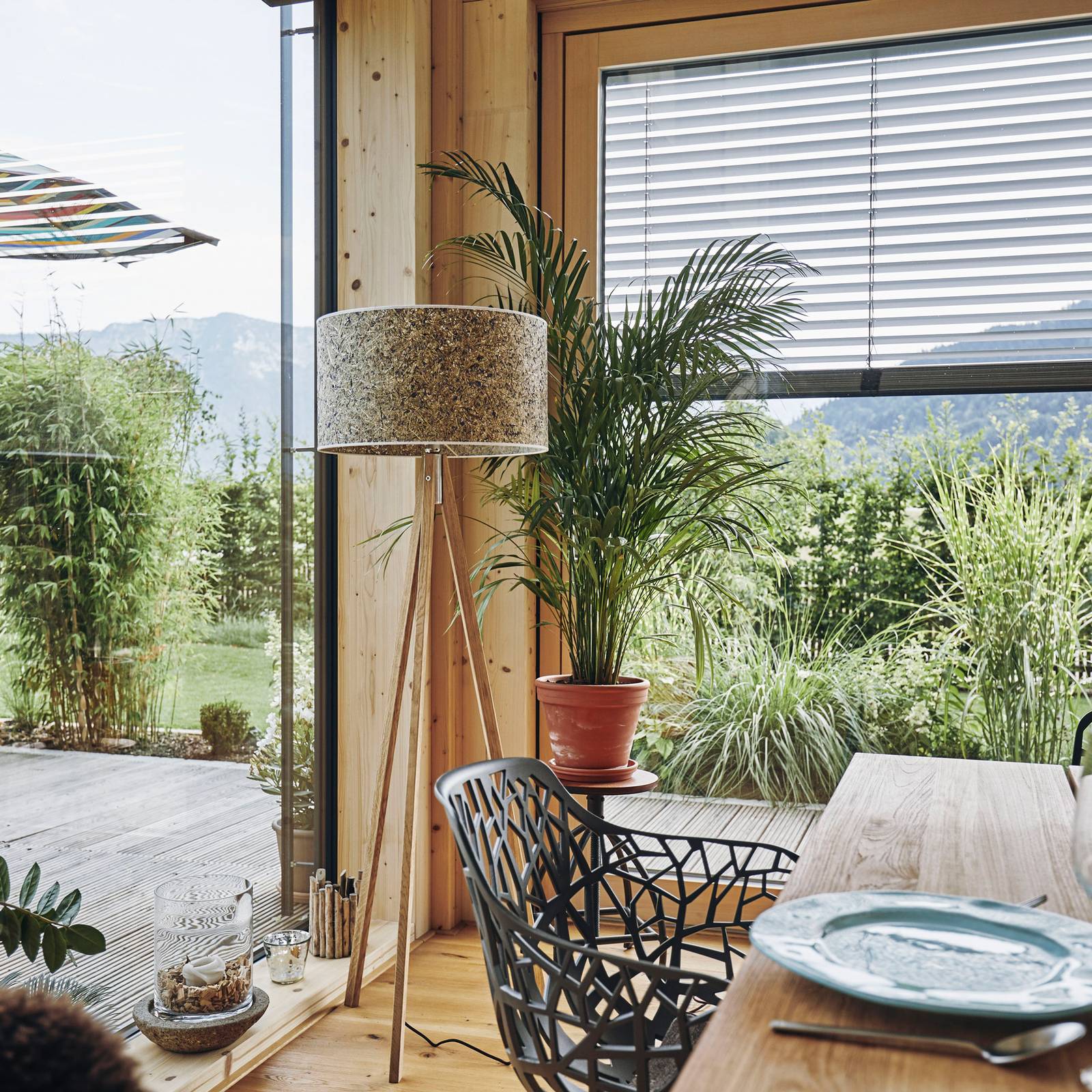 LeuchtNatur Ligno Stehlampe Eiche, Heu/Kornblume LeuchtNatur Ligno Stehlampe Eiche, Heu/Kornblume von LeuchtNatur