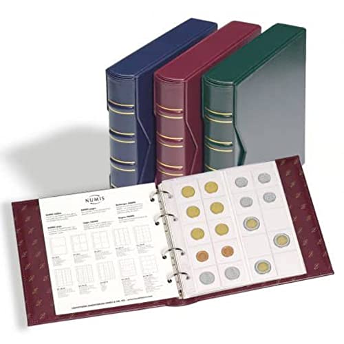 Leuchtturm 317360 Ringbinder NUMIS - Classic Design mit Schutzkassette und 4-Ring-Mechanik - 235 x 240 x 60 mm - blau von Leuchtturm