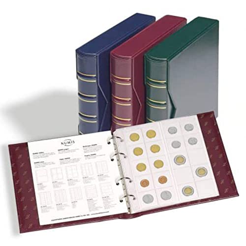 Leuchtturm 330847 Ringbinder NUMIS - Classic Design mit Schutzkassette und 4-Ring-Mechanik - 235 x 240 x 60 mm - grün von Leuchtturm