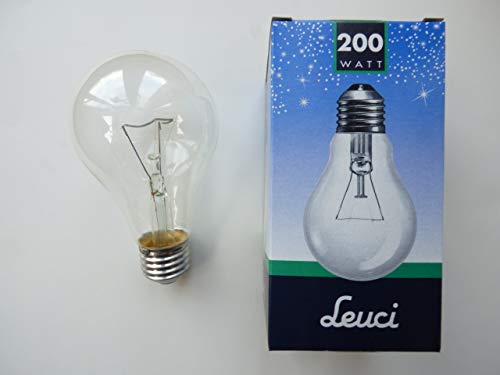 Leuci Glühlampe (AGL) E27, 200W, klar von Leuci
