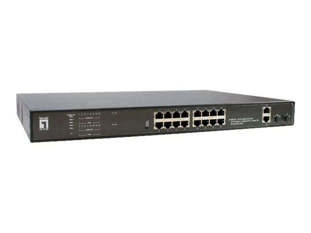 LevelOne Switch 16x GE GEP-2021 2xGE 2xGSFP 19 270W 16xPoE+ LevelOne Switch 16x GE GEP-2021 2xGE 2xGSFP 19 270W 16xPoE+ von Level One