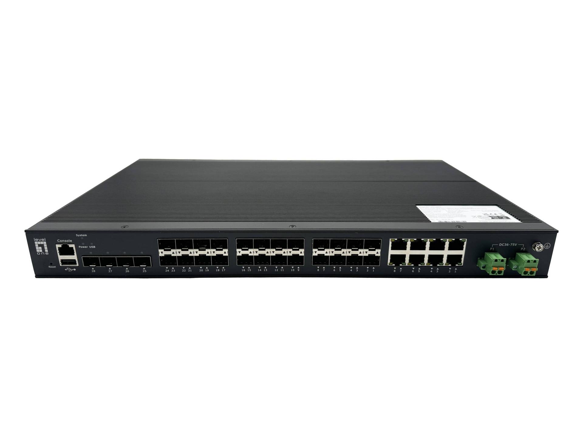 LevelOne Switch 28x GE IGU-2872 4x2.5GbE, 16x1.25GbE SFP LevelOne Switch 28x GE IGU-2872 4x2.5GbE, 16x1.25GbE SFP von Level One