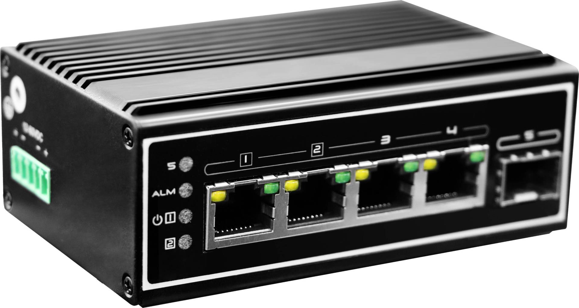 LevelOne Switch  4x GE IGP-0502 Industrie xGSFP 120W  4xPoE+ von Level One