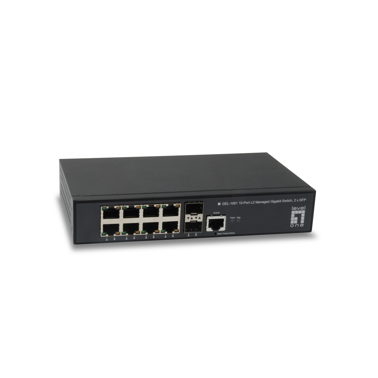 LevelOne Switch 8x GE GEL-1061 2xGSFP 19 LevelOne Switch 8x GE GEL-1061 2xGSFP 19 von Level One