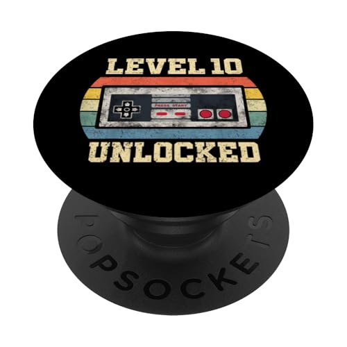 Level 10 Unlocked - Lustiger 10 Jahre alter Gamer 10. Geburtstag PopSockets Klebender PopGrip Level 10 Unlocked - Lustiger 10 Jahre alter Gamer 10. Geburtstag PopSockets Klebender PopGrip von Level Unlocked Gaming Edition Birthday Gifts By Mj