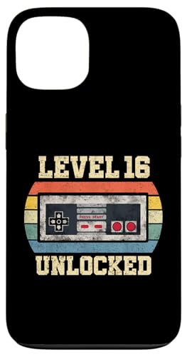 Level 16 Unlocked Geschenk für 16 Jahre Lustiges Spielergeschenk zum 16. Geburtstag Hülle für iPhone 13 Level 16 Unlocked Geschenk für 16 Jahre Lustiges Spielergeschenk zum 16. Geburtstag Hülle für iPhone 13 von Level Unlocked Gaming Edition Birthday Gifts By Mj