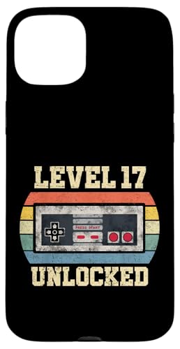 Level 17 — Geschenk für 17 Jahre freigeschaltet Lustiger Gamer zum 17. Geburtstag Hülle für iPhone 15 Plus von Level Unlocked Gaming Edition Birthday Gifts By Mj
