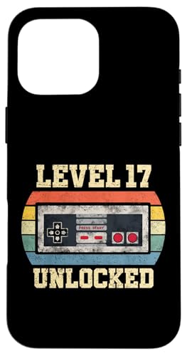 Level 17 — Geschenk für 17 Jahre freigeschaltet Lustiger Gamer zum 17. Geburtstag Hülle für iPhone 16 Pro Max Level 17 — Geschenk für 17 Jahre freigeschaltet Lustiger Gamer zum 17. Geburtstag Hülle für iPhone 16 Pro Max von Level Unlocked Gaming Edition Birthday Gifts By Mj