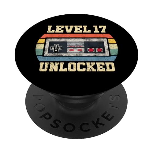 Level 17 — Geschenk für 17 Jahre freigeschaltet Lustiger Gamer zum 17. Geburtstag PopSockets Klebender PopGrip Level 17 — Geschenk für 17 Jahre freigeschaltet Lustiger Gamer zum 17. Geburtstag PopSockets Klebender PopGrip von Level Unlocked Gaming Edition Birthday Gifts By Mj
