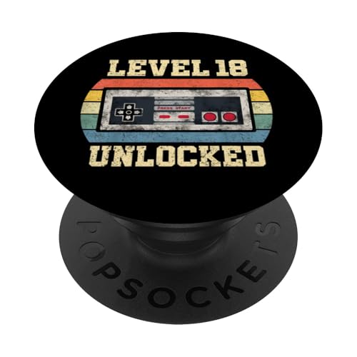 Level 18 freigeschaltet Geschenk für 18 Jahre Lustiger Gamer zum 18. Geburtstag PopSockets Klebender PopGrip Level 18 freigeschaltet Geschenk für 18 Jahre Lustiger Gamer zum 18. Geburtstag PopSockets Klebender PopGrip von Level Unlocked Gaming Edition Birthday Gifts By Mj