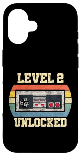 Level 2 Unlocked - Lustiger 2 Jahre alter Videospieler 2. Geburtstag Hülle für iPhone 16 Level 2 Unlocked - Lustiger 2 Jahre alter Videospieler 2. Geburtstag Hülle für iPhone 16 von Level Unlocked Gaming Edition Birthday Gifts By Mj