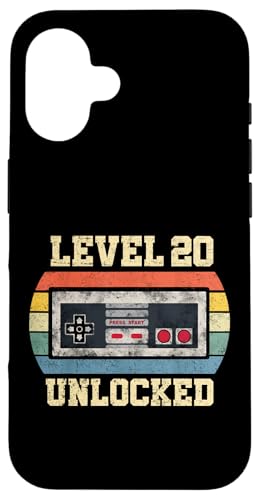 Level 20 freigeschaltet 20-jähriges Geschenk Lustiger Gamer zum 20. Geburtstag Hülle für iPhone 16 Level 20 freigeschaltet 20-jähriges Geschenk Lustiger Gamer zum 20. Geburtstag Hülle für iPhone 16 von Level Unlocked Gaming Edition Birthday Gifts By Mj