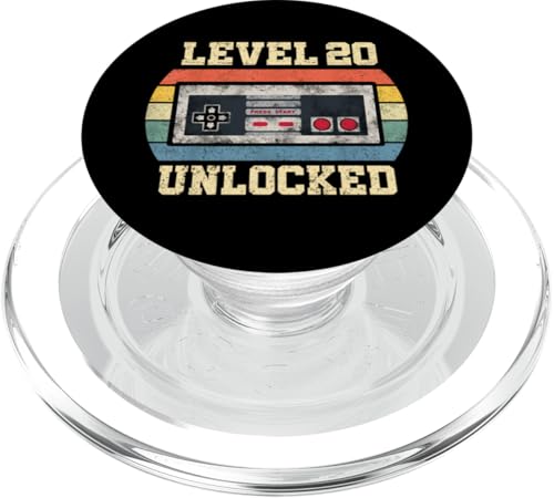 Level 20 freigeschaltet 20-jähriges Geschenk Lustiger Gamer zum 20. Geburtstag PopSockets PopGrip für MagSafe Level 20 freigeschaltet 20-jähriges Geschenk Lustiger Gamer zum 20. Geburtstag PopSockets PopGrip für MagSafe von Level Unlocked Gaming Edition Birthday Gifts By Mj