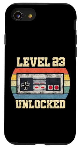Level 23 freigeschaltet Geschenk für 23 Jahre Lustiger Gamer zum 23. Geburtstag Hülle für iPhone SE (2020) / 7 / 8 von Level Unlocked Gaming Edition Birthday Gifts By Mj