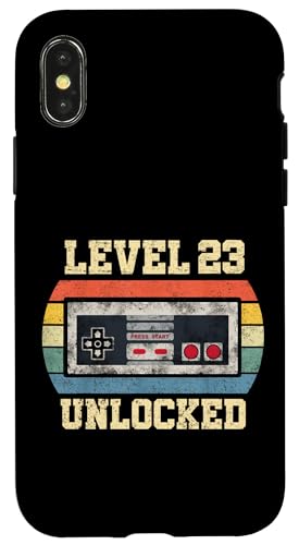 Level 23 freigeschaltet Geschenk für 23 Jahre Lustiger Gamer zum 23. Geburtstag Hülle für iPhone X/XS Level 23 freigeschaltet Geschenk für 23 Jahre Lustiger Gamer zum 23. Geburtstag Hülle für iPhone X/XS von Level Unlocked Gaming Edition Birthday Gifts By Mj