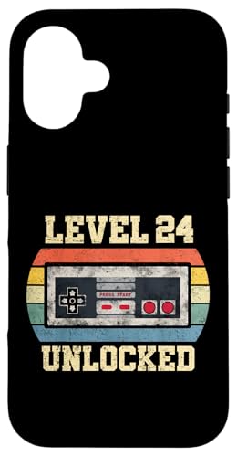 Level 24 Freigeschaltet Geschenk für 24 Jahre Lustiger Gamer zum 24. Geburtstag Hülle für iPhone 16 Level 24 Freigeschaltet Geschenk für 24 Jahre Lustiger Gamer zum 24. Geburtstag Hülle für iPhone 16 von Level Unlocked Gaming Edition Birthday Gifts By Mj