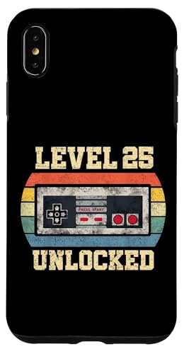 Level 25 — Geschenk für 25 Jahre freigeschaltet Lustiger Gamer zum 25. Geburtstag Hülle für iPhone XS Max Level 25 — Geschenk für 25 Jahre freigeschaltet Lustiger Gamer zum 25. Geburtstag Hülle für iPhone XS Max von Level Unlocked Gaming Edition Birthday Gifts By Mj