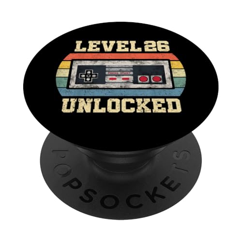 Level 26 freigeschaltet Geschenk für 26 Jahre Lustiger Gamer zum 26. Geburtstag PopSockets Klebender PopGrip Level 26 freigeschaltet Geschenk für 26 Jahre Lustiger Gamer zum 26. Geburtstag PopSockets Klebender PopGrip von Level Unlocked Gaming Edition Birthday Gifts By Mj