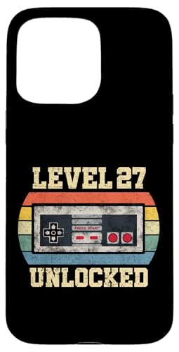 Level 27 freigeschaltet Geschenk für 27 Jahre Lustiger Gamer zum 27. Geburtstag Hülle für iPhone 15 Pro Max Level 27 freigeschaltet Geschenk für 27 Jahre Lustiger Gamer zum 27. Geburtstag Hülle für iPhone 15 Pro Max von Level Unlocked Gaming Edition Birthday Gifts By Mj