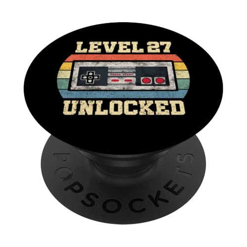 Level 27 freigeschaltet Geschenk für 27 Jahre Lustiger Gamer zum 27. Geburtstag PopSockets Klebender PopGrip Level 27 freigeschaltet Geschenk für 27 Jahre Lustiger Gamer zum 27. Geburtstag PopSockets Klebender PopGrip von Level Unlocked Gaming Edition Birthday Gifts By Mj