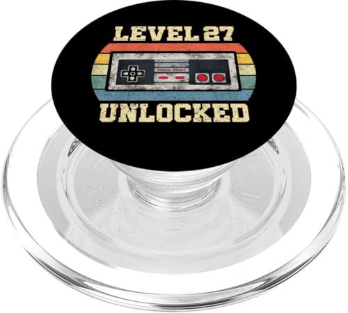 Level 27 freigeschaltet Geschenk für 27 Jahre Lustiger Gamer zum 27. Geburtstag PopSockets PopGrip für MagSafe Level 27 freigeschaltet Geschenk für 27 Jahre Lustiger Gamer zum 27. Geburtstag PopSockets PopGrip für MagSafe von Level Unlocked Gaming Edition Birthday Gifts By Mj