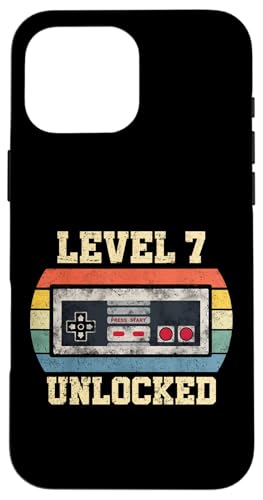 Level 7 Unlocked - Lustiger 7 Jahre alter Videospieler 7. Geburtstag Hülle für iPhone 16 Pro Max Level 7 Unlocked - Lustiger 7 Jahre alter Videospieler 7. Geburtstag Hülle für iPhone 16 Pro Max von Level Unlocked Gaming Edition Birthday Gifts By Mj