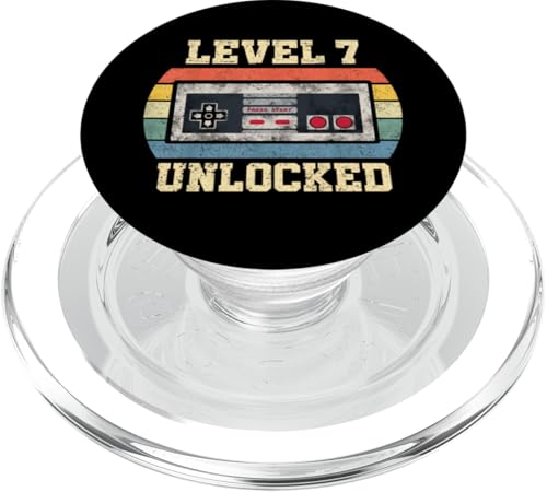 Level 7 Unlocked - Lustiger 7 Jahre alter Videospieler 7. Geburtstag PopSockets PopGrip für MagSafe Level 7 Unlocked - Lustiger 7 Jahre alter Videospieler 7. Geburtstag PopSockets PopGrip für MagSafe von Level Unlocked Gaming Edition Birthday Gifts By Mj