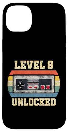 Level 8 Unlocked - Lustiger 8 Jahre alter Videospieler 8. Geburtstag Hülle für iPhone 14 Plus Level 8 Unlocked - Lustiger 8 Jahre alter Videospieler 8. Geburtstag Hülle für iPhone 14 Plus von Level Unlocked Gaming Edition Birthday Gifts By Mj