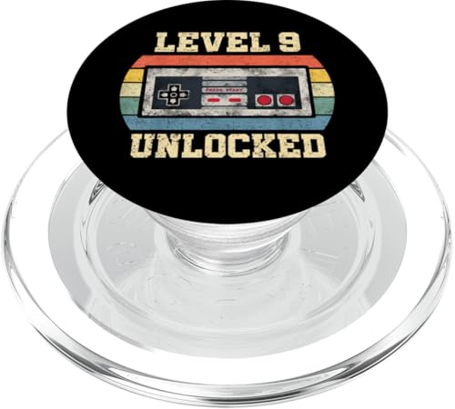 Level 9 Unlocked - Lustiger 9 Jahre alter Videospieler 9. Geburtstag PopSockets PopGrip für MagSafe Level 9 Unlocked - Lustiger 9 Jahre alter Videospieler 9. Geburtstag PopSockets PopGrip für MagSafe von Level Unlocked Gaming Edition Birthday Gifts By Mj