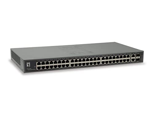 LEVEL ONE 50-Port Fast Ethernet Switch 2 x SFP/RJ45 Combo Gigabit von LevelOne