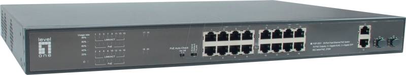LEVELONE FGP2031 - Switch, 20-Port, Fast Ethernet, SFP, PoE+ von LevelOne