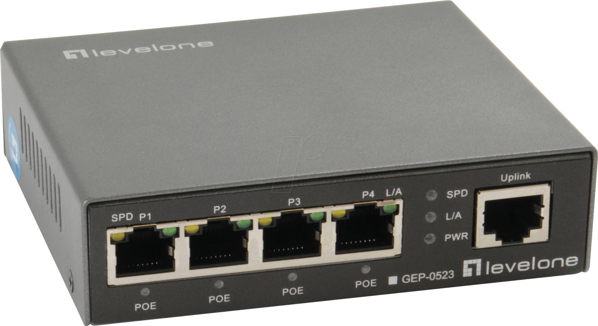 LEVELONE GEP0523 - Switch, 5-Port, Gigabit Ethernet, 4x PoE von LevelOne