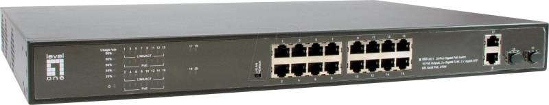 LEVELONE GEP2021 - Switch, 20-Port, Gigabit Ethernet, SFP, PoE+ von LevelOne