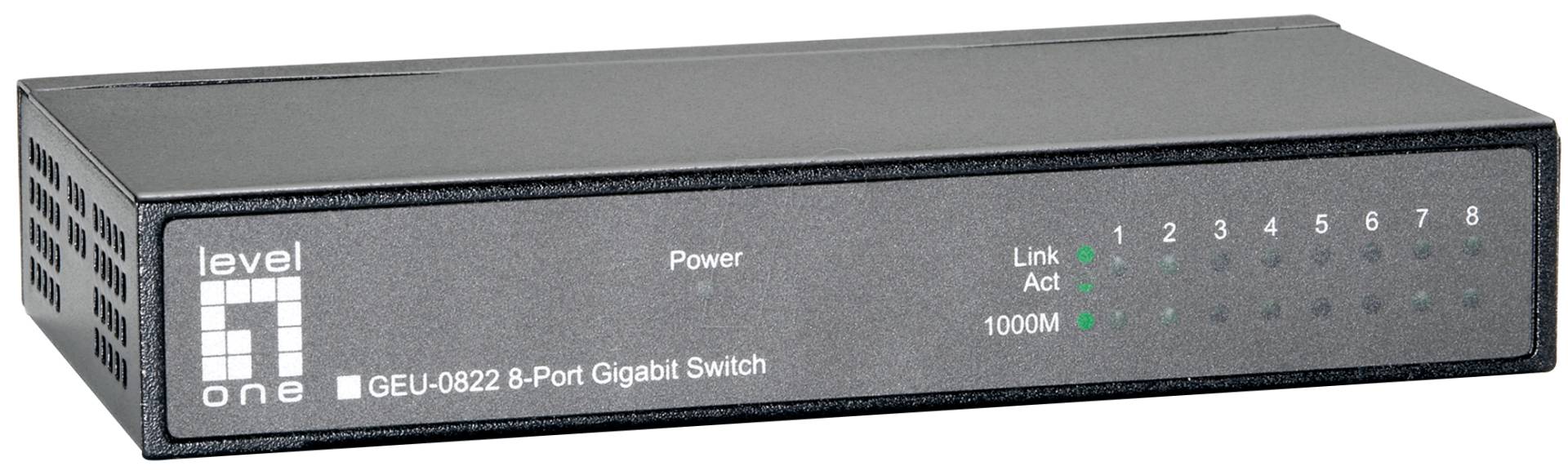 LEVELONE GEU0822 - Switch, 8-Port, Gigabit Ethernet von LevelOne