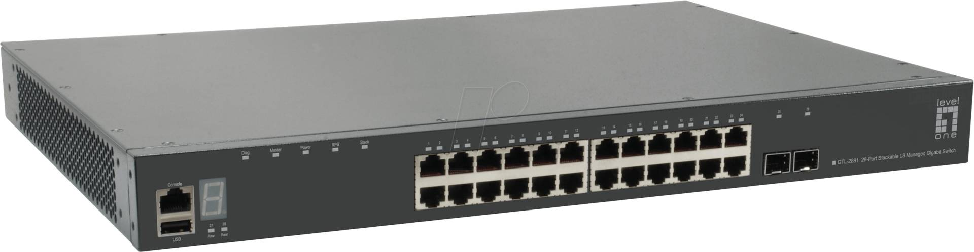 LEVELONE GTL2891 - Switch, 28-Port, Gigabit Ethernet von LevelOne