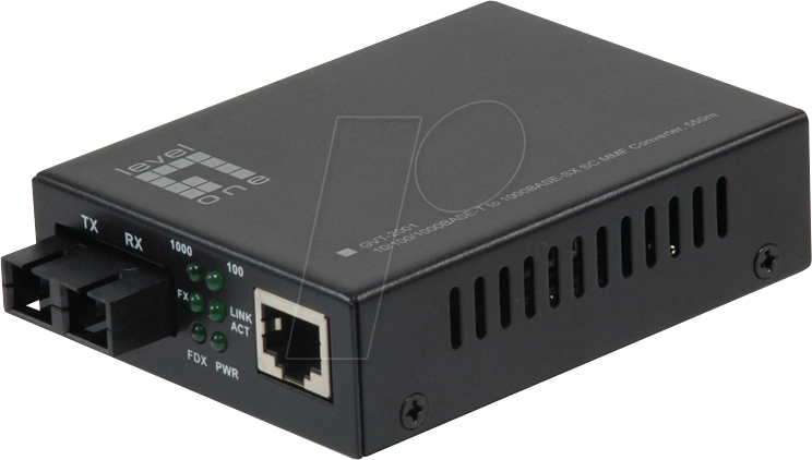 LEVELONE GVT2001 - Medienkonverter, Gigabit Ethernet, SC, Multimode von LevelOne