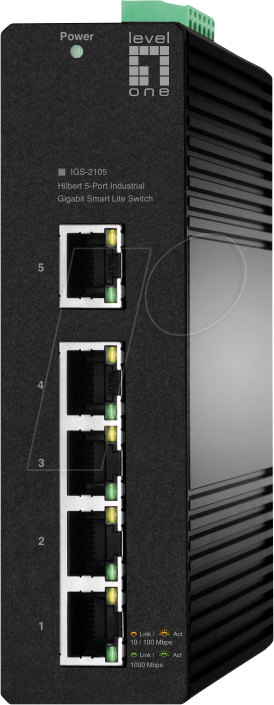 LEVELONE IGS2105 - Switch, 5-Port, Gigabit Ethernet von LevelOne