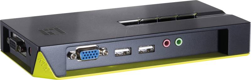 LEVELONE KVM0421 - 4-Port KVM Switch, VGA, USB, Audio von LevelOne