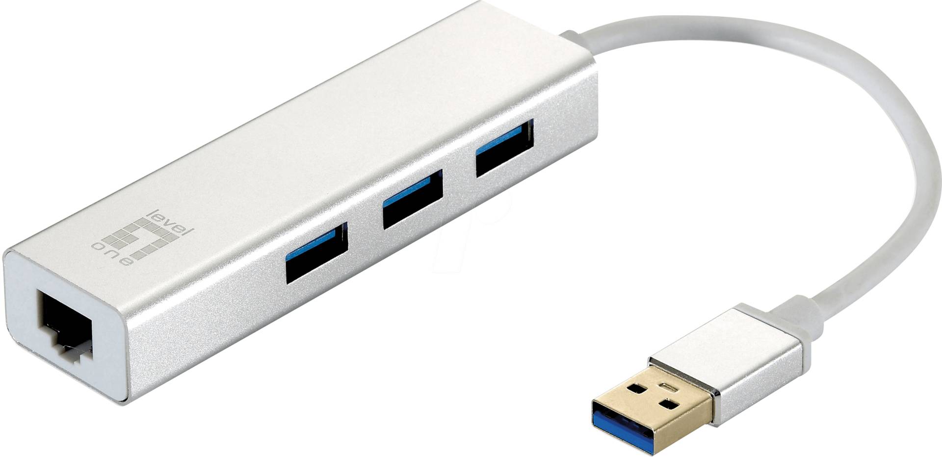 LEVELONE USB0503 - USB 3.0 HUB 3-Port, 1x Gigabit Ethernet von LevelOne