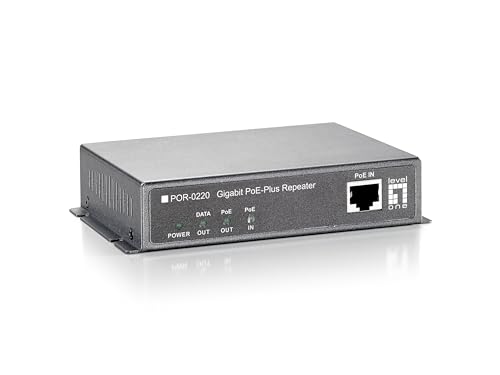 Level ONE POR-0220 Gigabit PoE-Plus Repeater von LevelOne