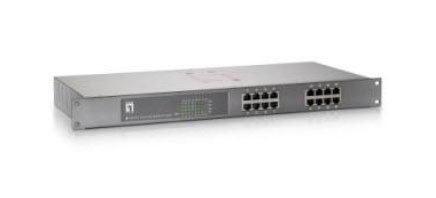 Level One® 16 Port Fast Ethernet PoE Switch (246,4W) [FEP-1611] von LevelOne