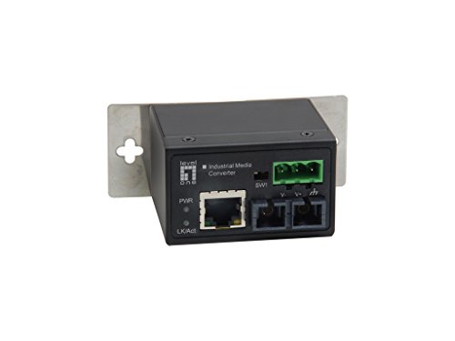 Level One 10/100BaseT to 100Base-FX Transceiver (2 km, MMF, RJ-45, ST) von LevelOne