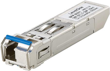 LevelOne SFP-9321 - SFP (Mini-GBIC)-Transceiver-Modul - 1GbE, Fibre Channel - Fibre Channel, 1000Base-BX10-U - LC Single-Modus - bis zu 20 km - 1310 (TX) / 1550 (RX) nm von LevelOne