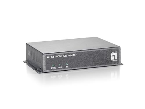 LevelOne 1x FE PoE-Injektor Adapter POI-4000 60.0W PoE von LevelOne