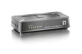 LevelOne 5 Port Mini Fast Ethernet Switch – Netzwerk Switch (ungemanaged, 100Base-TX, 10Base-T, IEEE 802.3, IEEE 802.3u, IEEE 802.3 x, 14880pps (10Mbps); 148800pps (100Mbps), 0,1 Gbit/s, 0,1 Gbit/s) grau von LevelOne