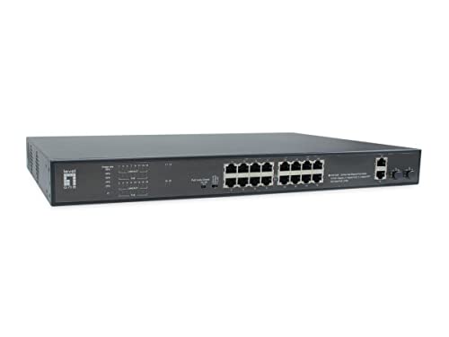 LevelOne FGP-2031 Netzwerk-Switch Unmanaged Fast Ethernet (10/100) Power Over Ethernet (PoE) 1U Schwarz von LevelOne