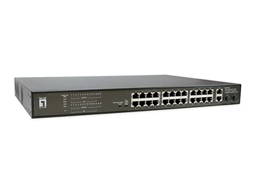 LevelOne FGP-2831 Netzwerk-Switch Unmanaged Fast Ethernet (10/100) Power Over Ethernet (PoE) 1U/28x FE FGP-2831 2xGE 2xGSFP 390W 802.3xPoE/ schwarz von LevelOne