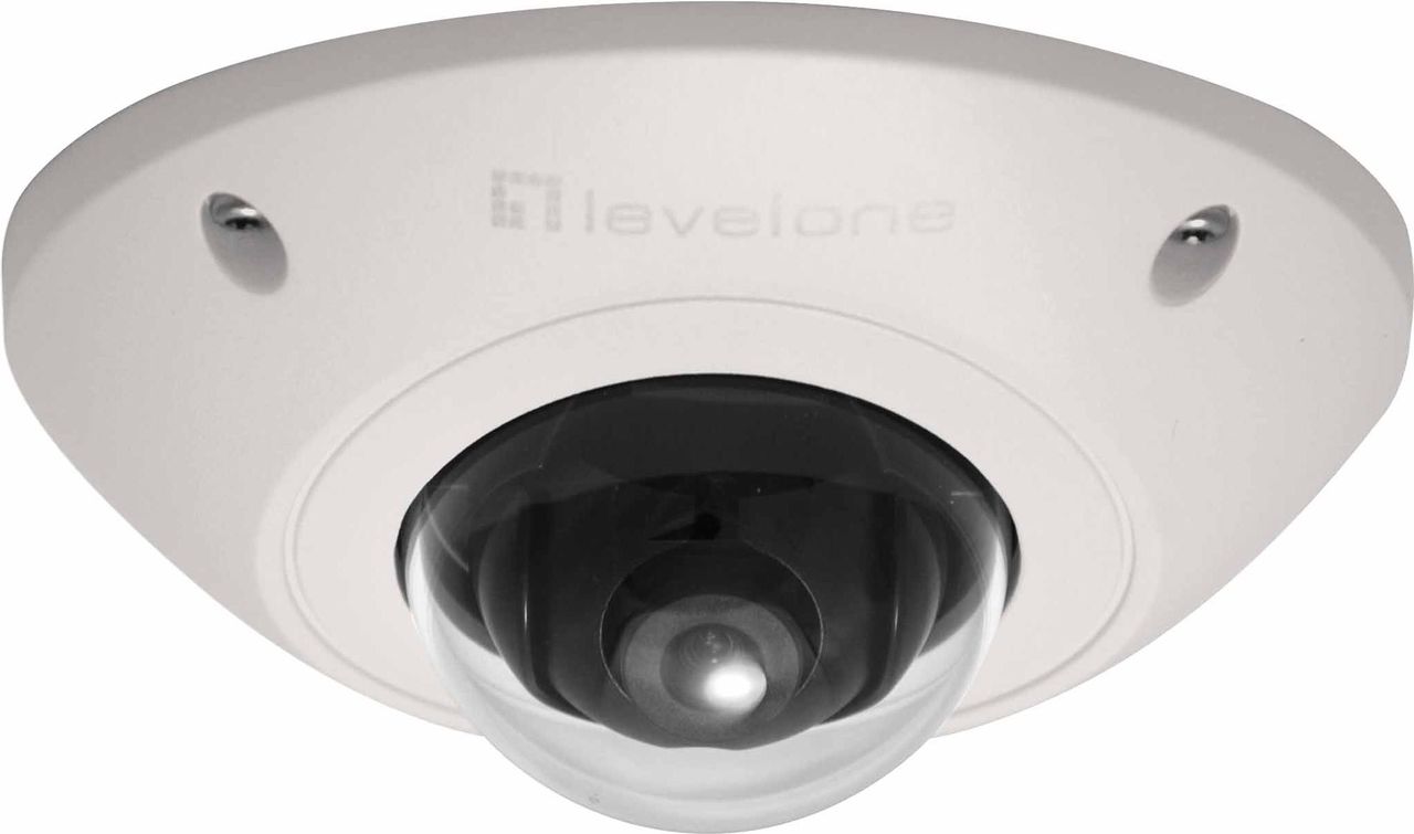 LevelOne FIXED DOME NETWORK CAMERA 2MP 2-Megapixel (1920 x 1080) HD-Auflösung, Komprimierung: H.264/MJPEG, Vandalismusgeprüftes und Wetterfest, IP66-geprüft mit großem Betriebstemperaturbereich (-20°C bis 50°C) für raue Umgebungsbedingungen, IEEE-802.3af PoE kompatibel (FCS-3073) von LevelOne