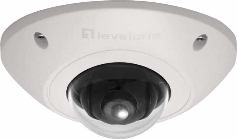 LevelOne FIXED DOME NETWORK CAMERA 2MP 2-Megapixel (1920 x 1080) HD-Auflösung, Komprimierung: H.264/MJPEG, Vandalismusgeprüftes und Wetterfest, IP66-geprüft mit großem Betriebstemperaturbereich (-20°C bis 50°C) für raue Umgebungsbedingungen, IEEE-802.3af PoE kompatibel (FCS-3073) von LevelOne